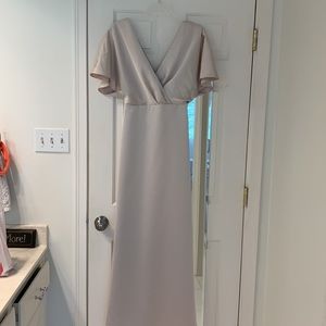 Amsale Diem Bridesmaid Dress - Fluid Satin - Champagne